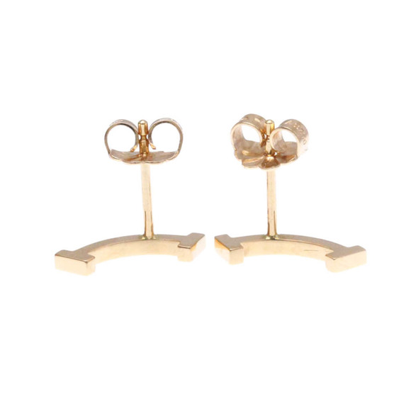 Tiffany Tiffany T Smile Earrings No Stone Pink Gold (18K) Stud Earrings Pink ...